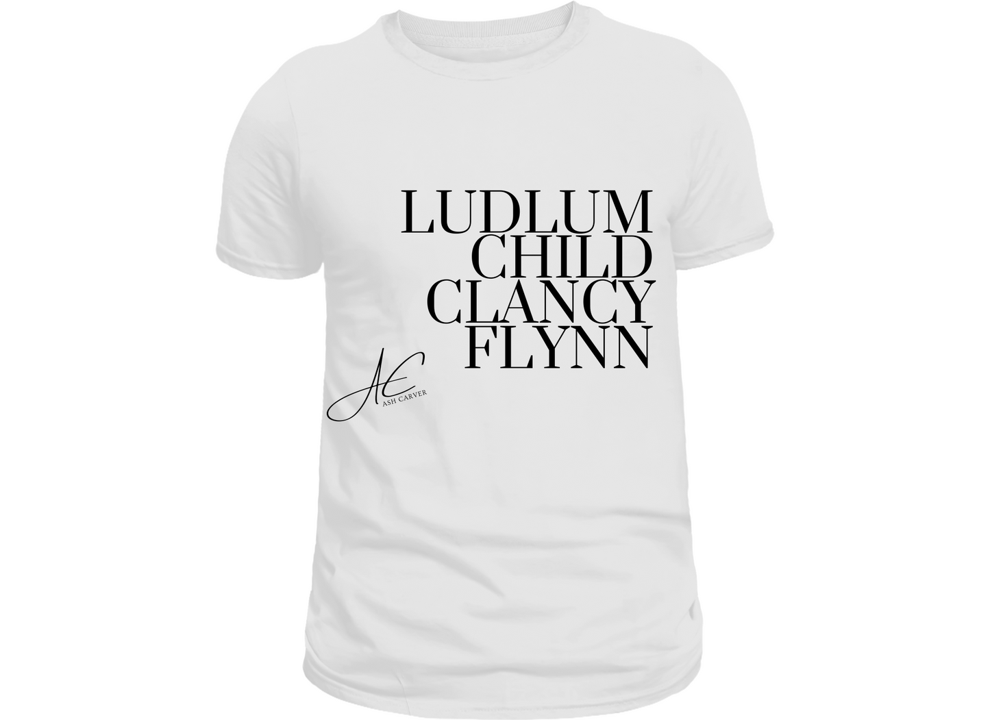 Ludlum, Child, Clancy, Flynn Inspired Literary Shirt