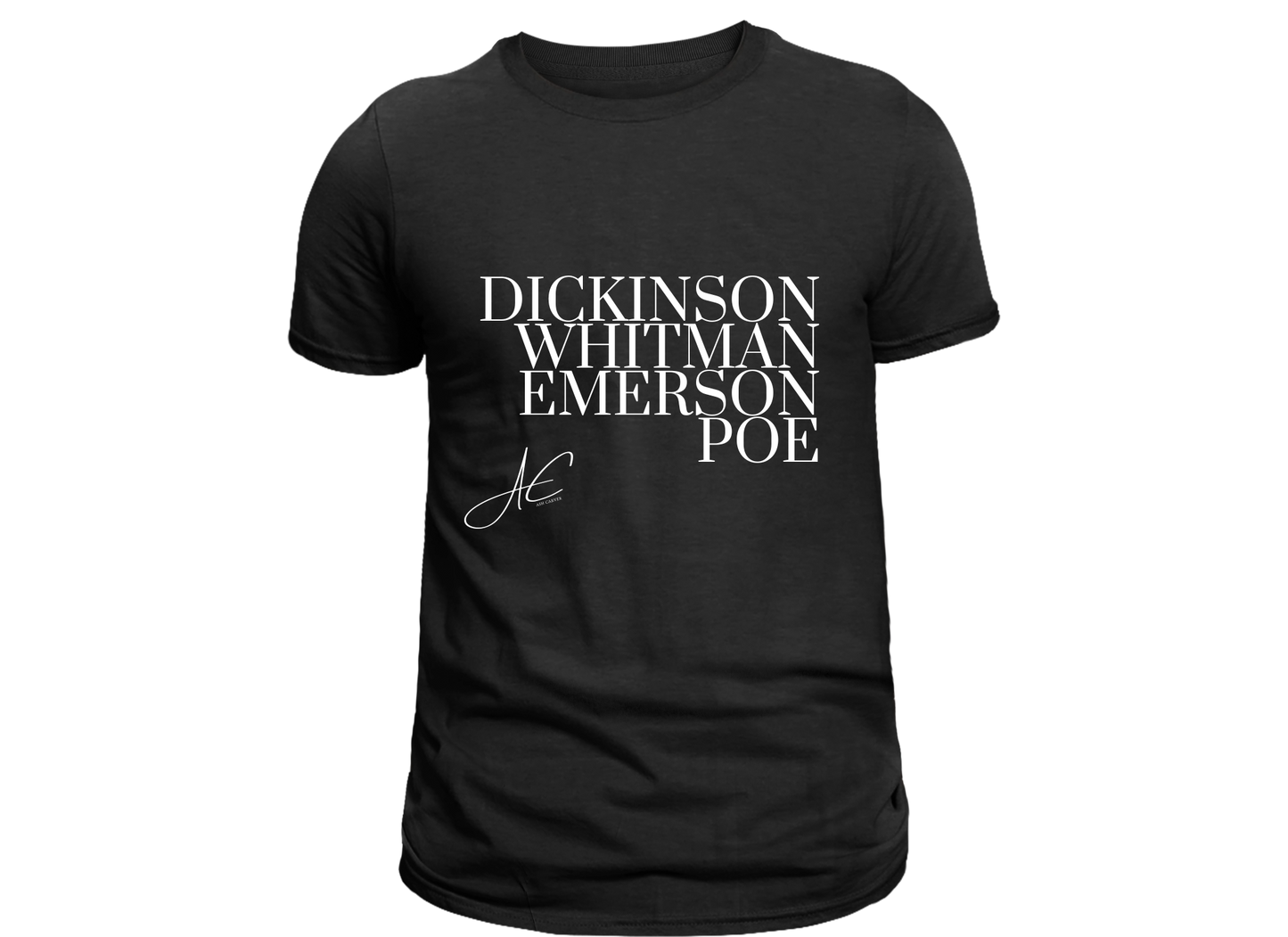 The Poetic Legends T-Shirt - Dickinson, Whitman, Emerson, Poe